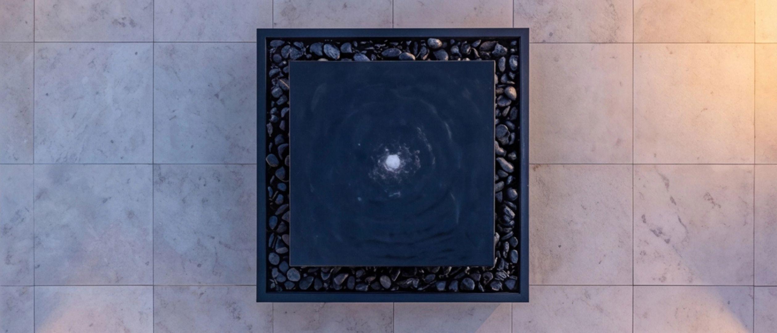 Fontaine de jardin en pierre naturelle, granite.